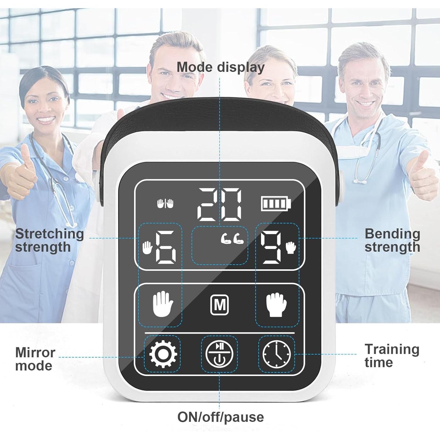 Guantes de Rehabilitación TopLeder Mano Derecha XL Masaje