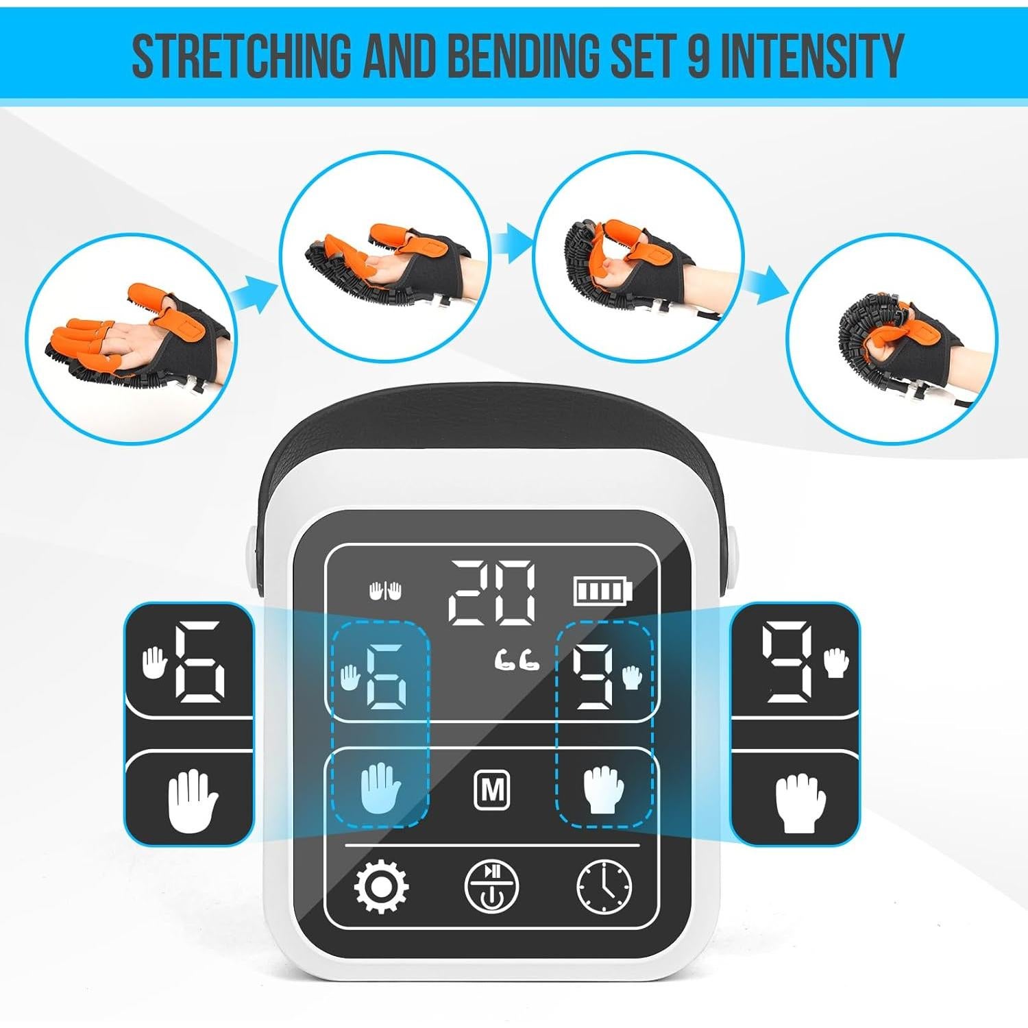 Guantes de Rehabilitación TopLeder Mano Derecha XL Masaje