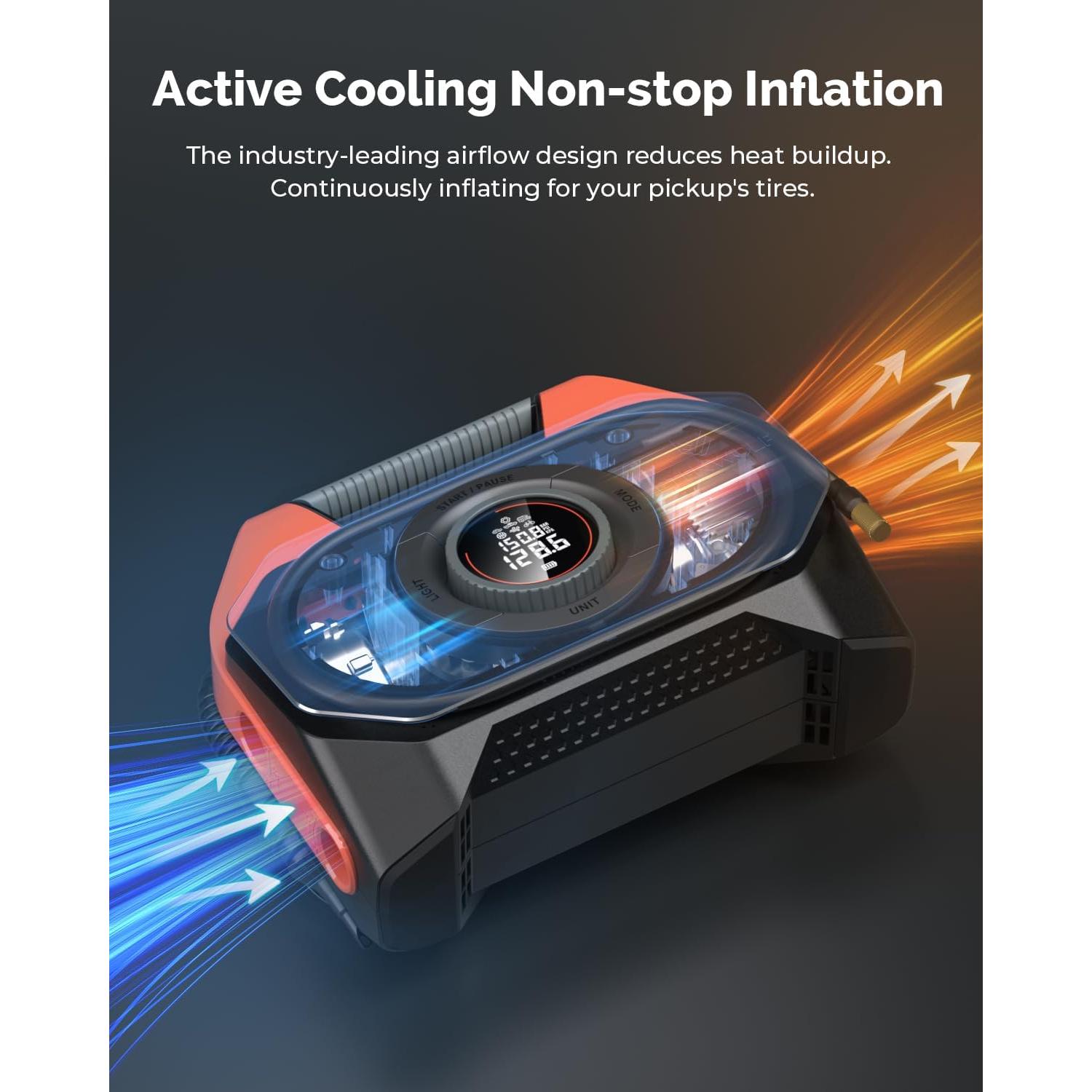 ETENWOLF VORTEX S6 Inflador Portátil 19200 mAh 42 LPM