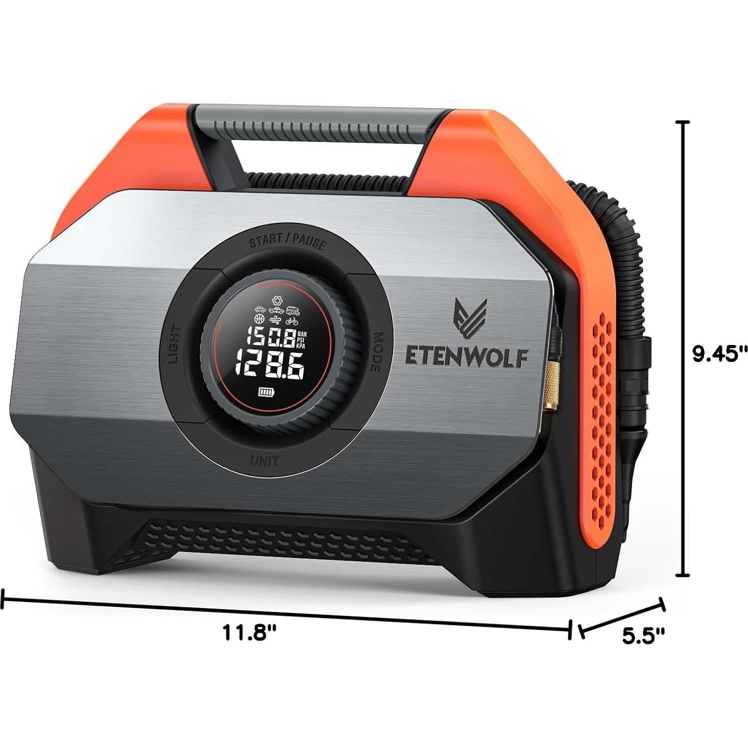ETENWOLF VORTEX S6 Inflador Portátil 19200 mAh 42 LPM
