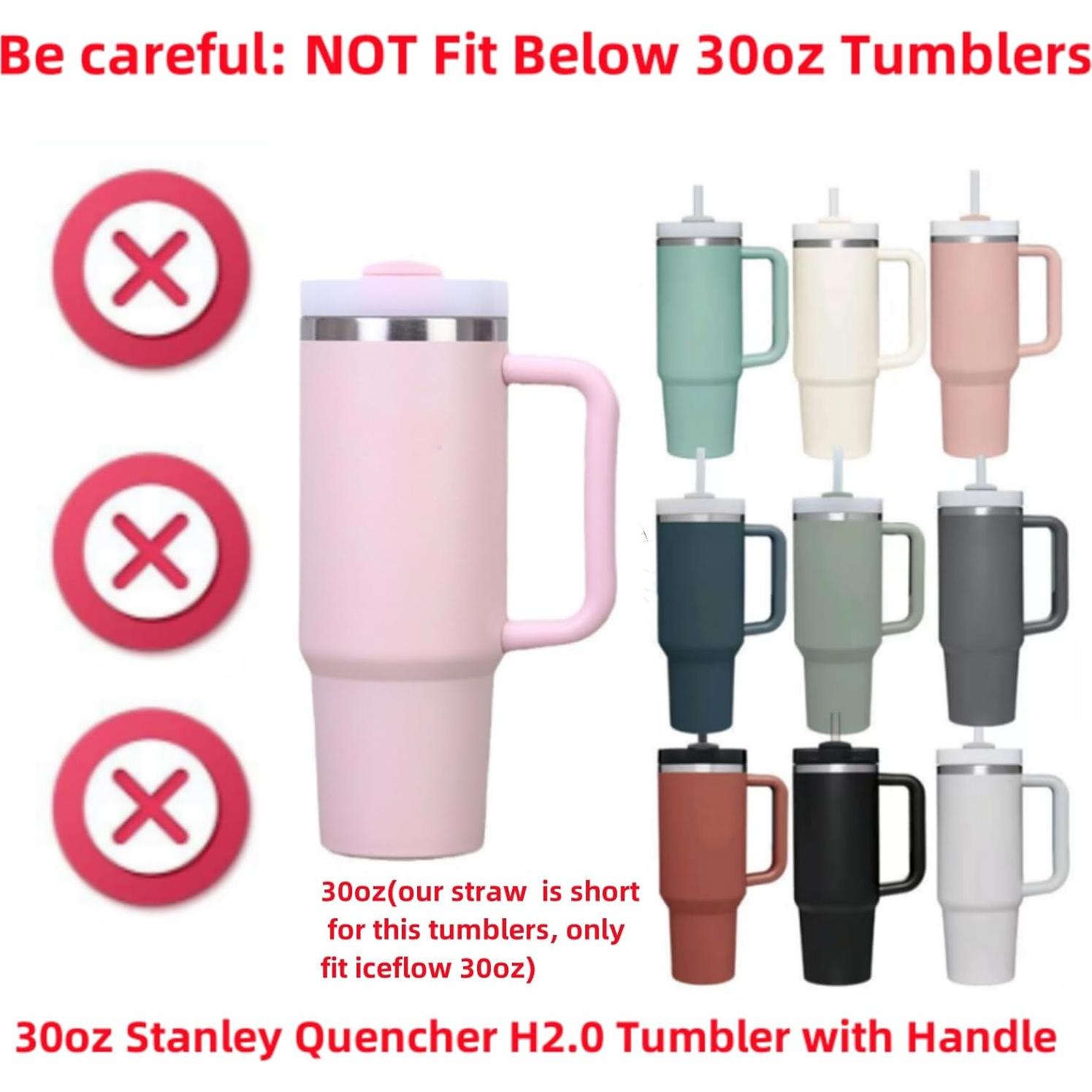 Popotes Reutilizables GL-Auking para Stanley Iceflow 30oz - 4 Unidades