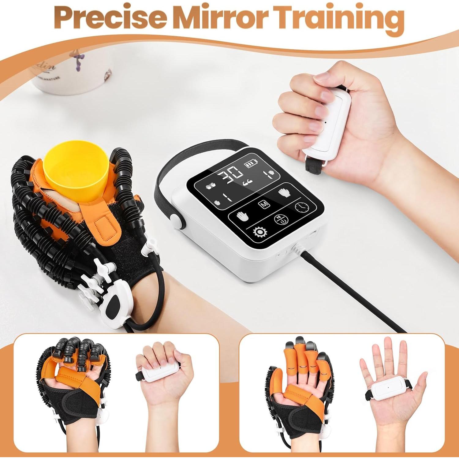 Guantes de Rehabilitación Dvoliaw Mano Izquierda XL Cargables USB