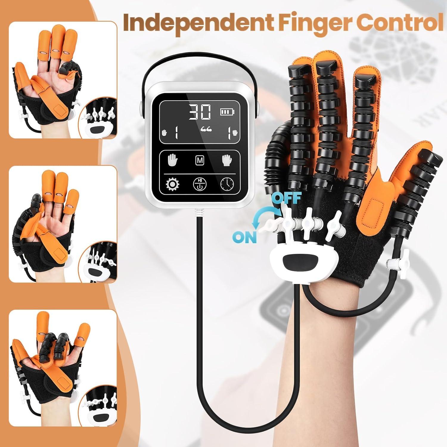 Guantes de Rehabilitación Dvoliaw Mano Izquierda XL Cargables USB