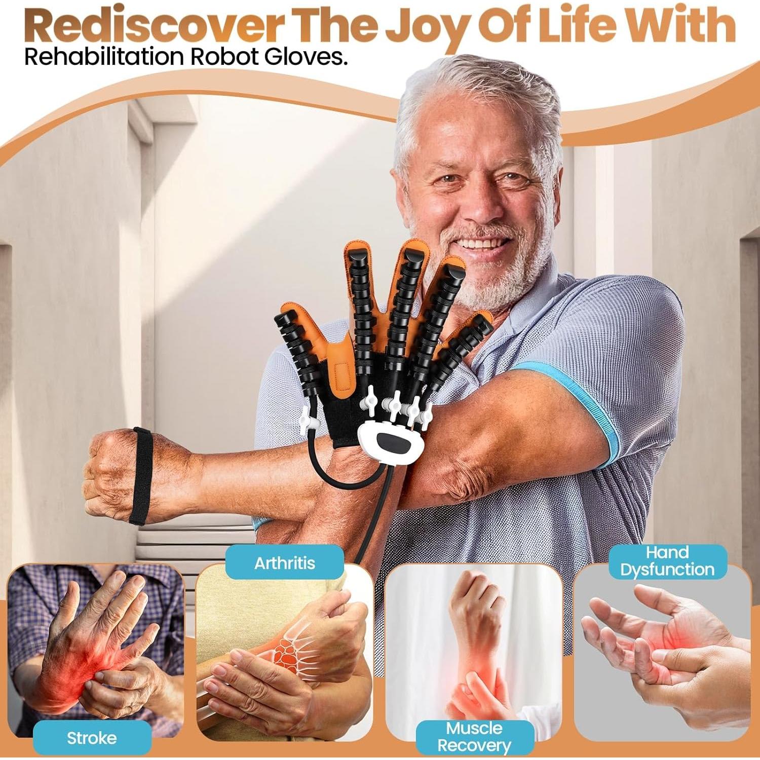 Guantes de Rehabilitación Dvoliaw Mano Derecha S Cargables USB