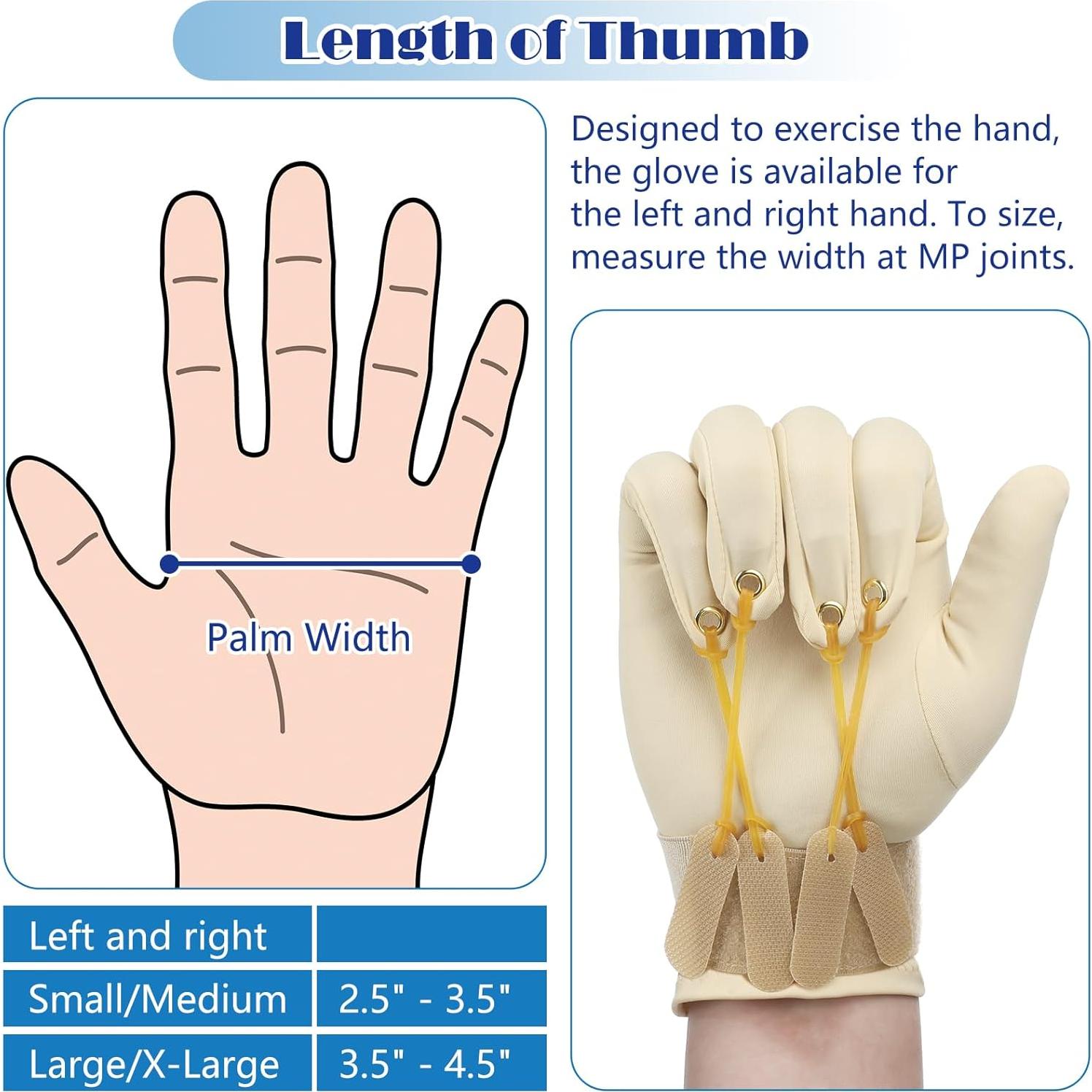 Guantes de Ejercicio de Tracción Panitay - 2 Pares para Rehabilitación