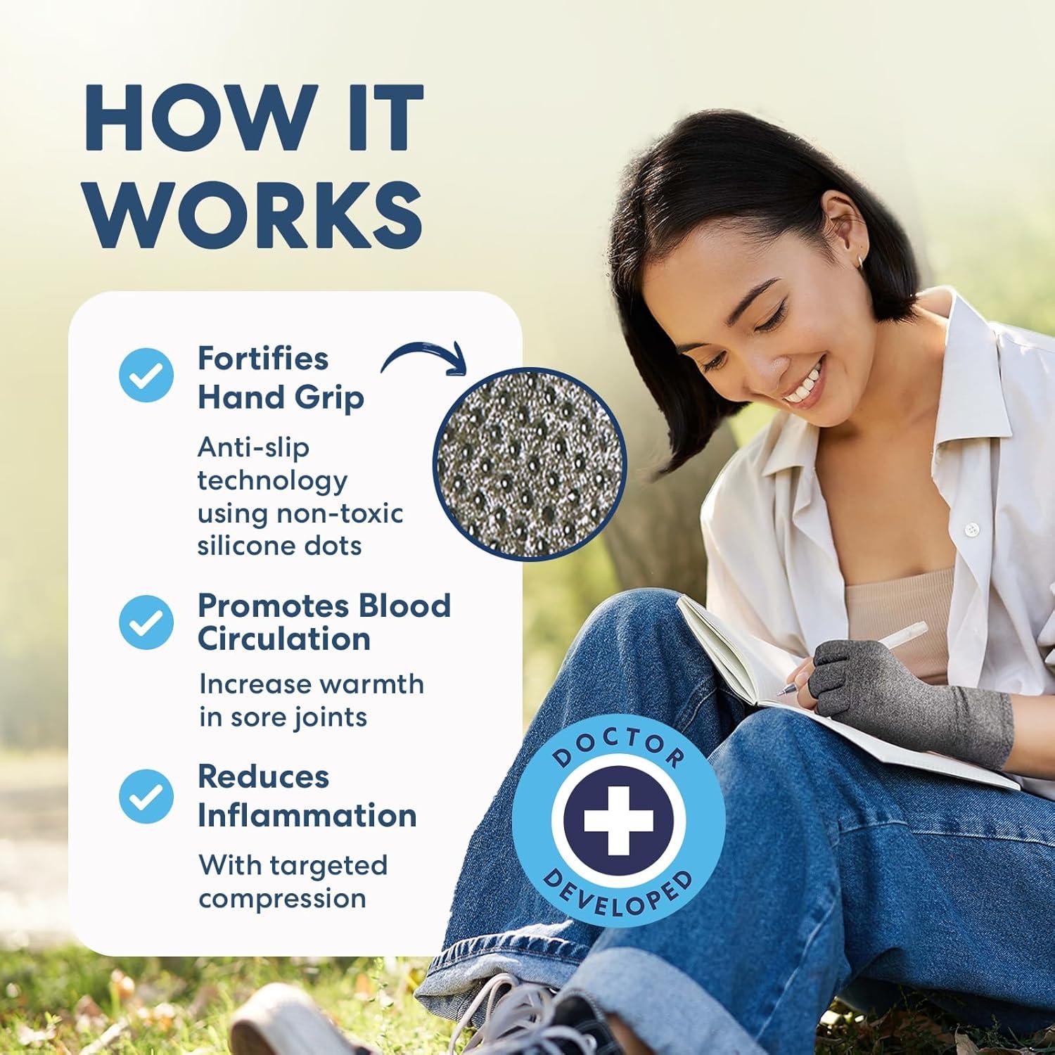 Guantes Antideslizantes Dr. Frederick para Artritis - Mediano