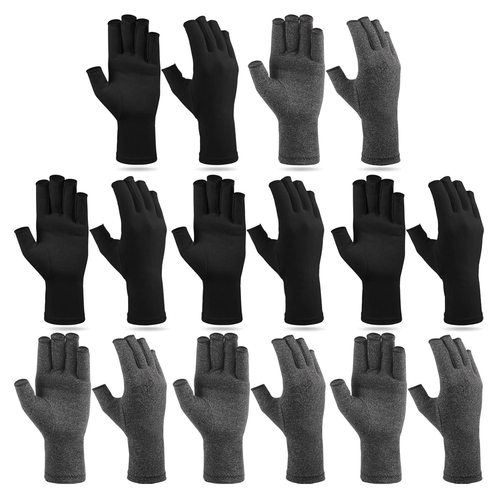 Guantes de compresión Crowye para artritis 8 pares unisex