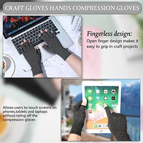 Guantes de compresión Crowye para artritis 8 pares unisex