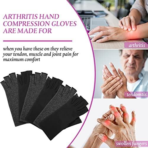 Guantes de compresión Crowye para artritis 8 pares unisex