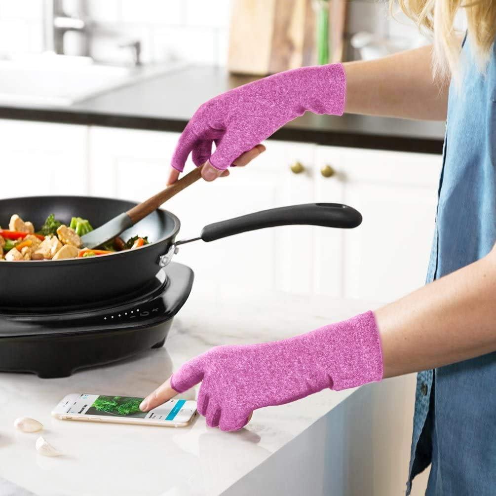 Guantes de Artritis Duerer Medianos Púrpura Compresión