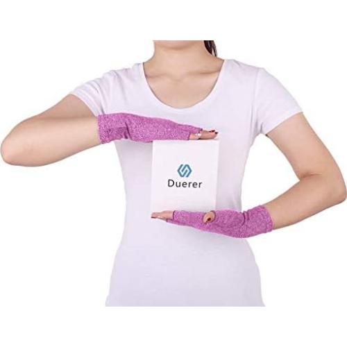 Guantes de Artritis Duerer Medianos Púrpura Compresión