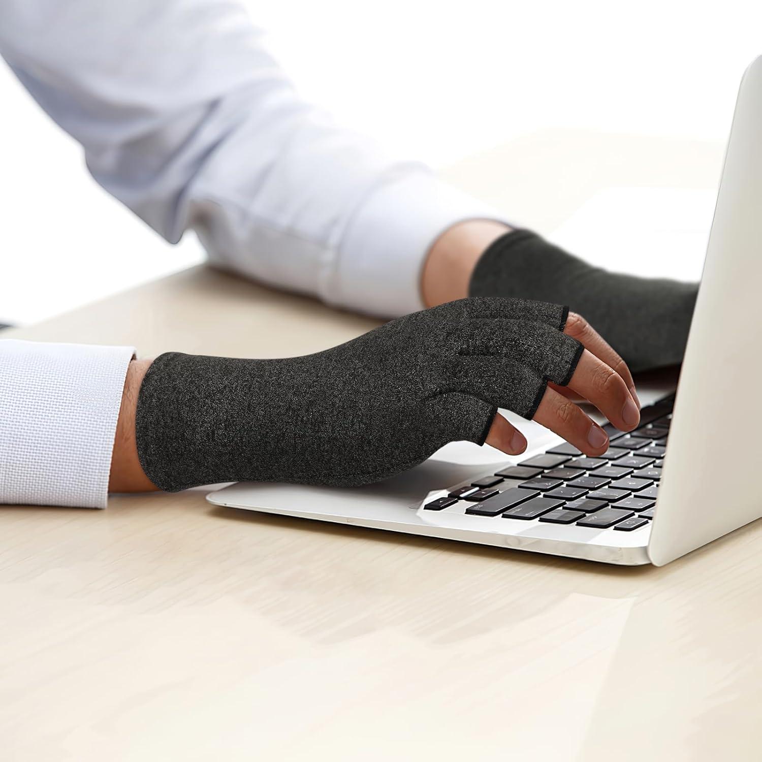 Guantes de Artritis Duerer Unisex Compresión Abiertos