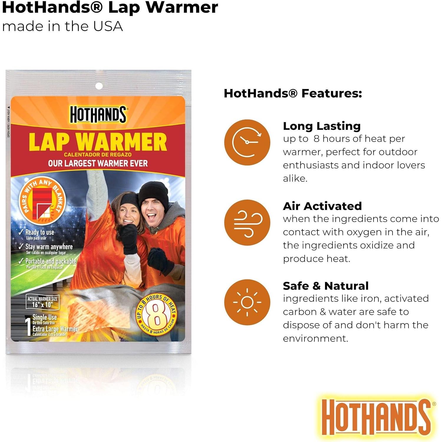 Calentador de Rodillas HotHands 40,6 x 25,4 cm - 8 Horas Calor