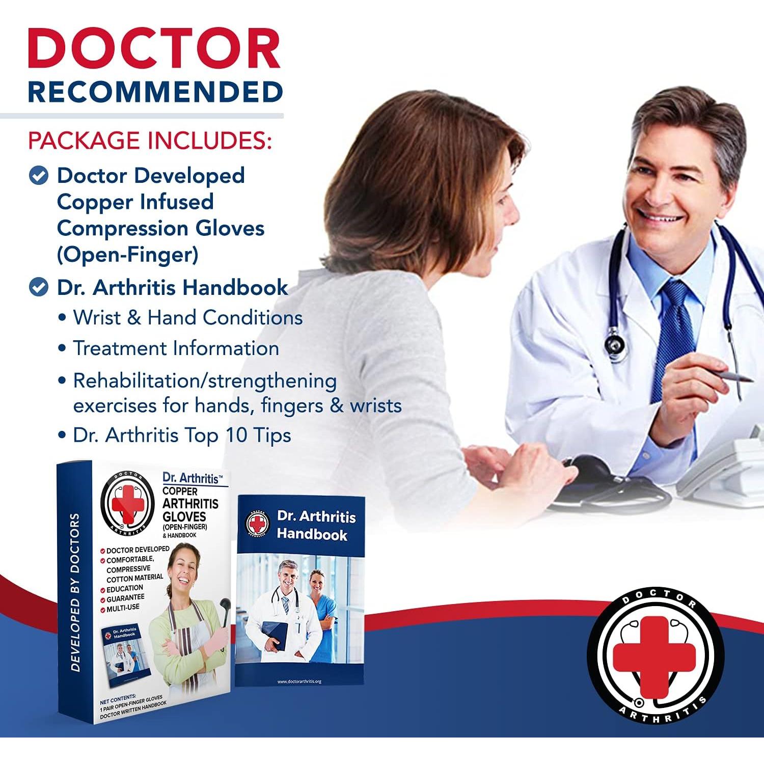 Guantes de Compresión de Cobre Dr. Arthritis para Artritis