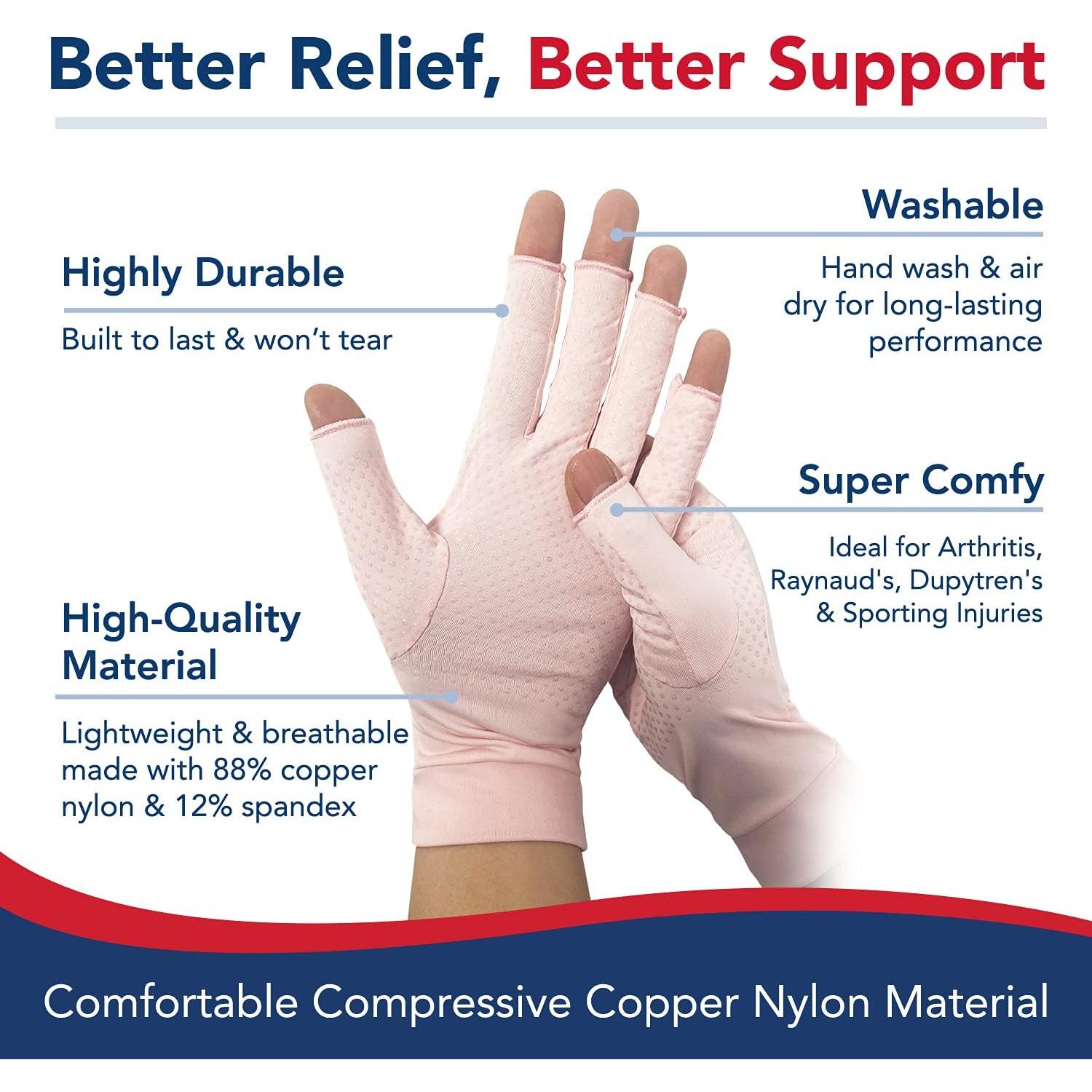 Guantes de Compresión de Cobre Dr. Arthritis para Artritis