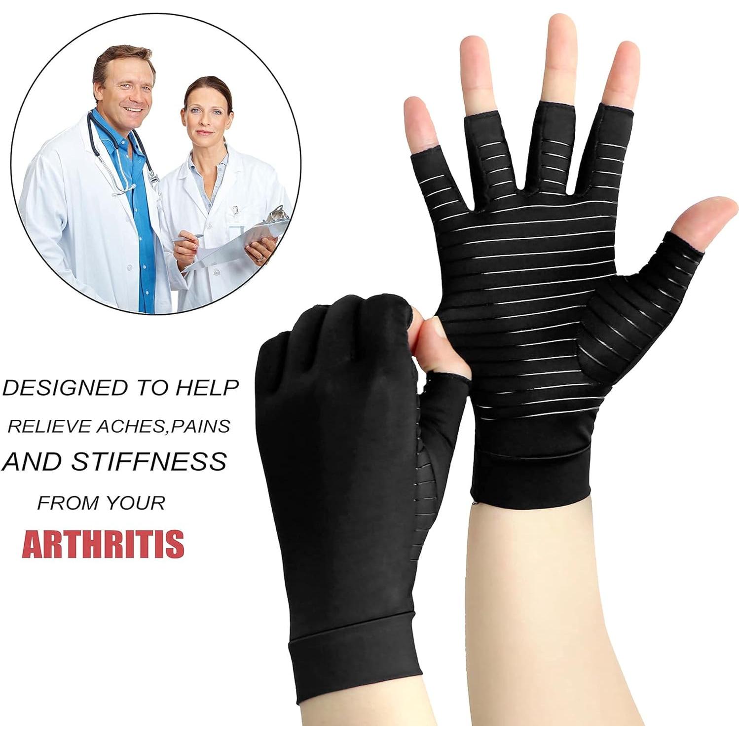 Guantes de Compresión de Cobre ITHW para Artritis - Grande
