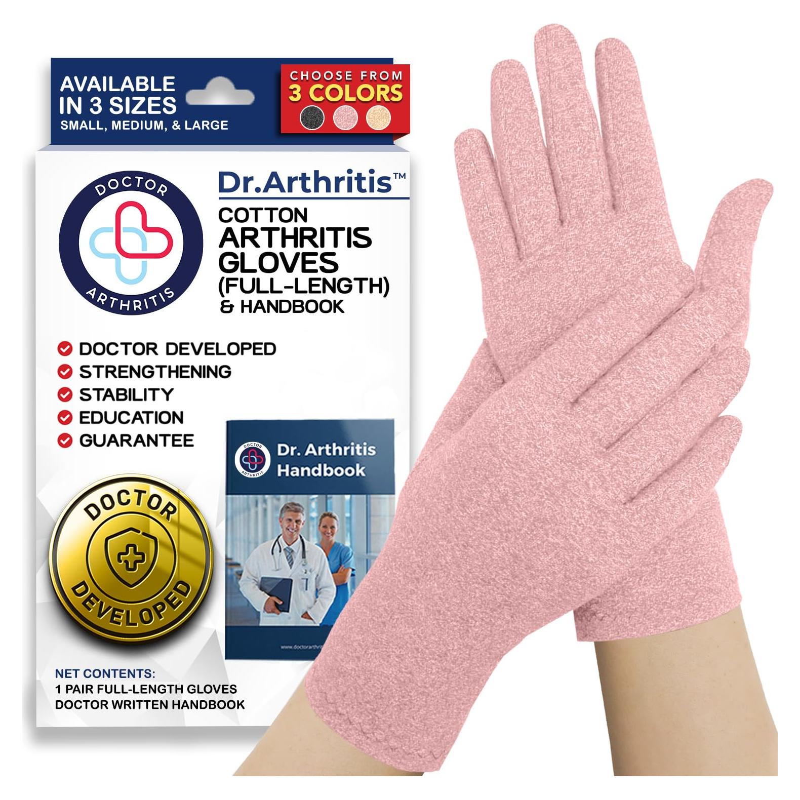 Guantes de Compresión Dr. Arthritis para Artritis - Rosa L