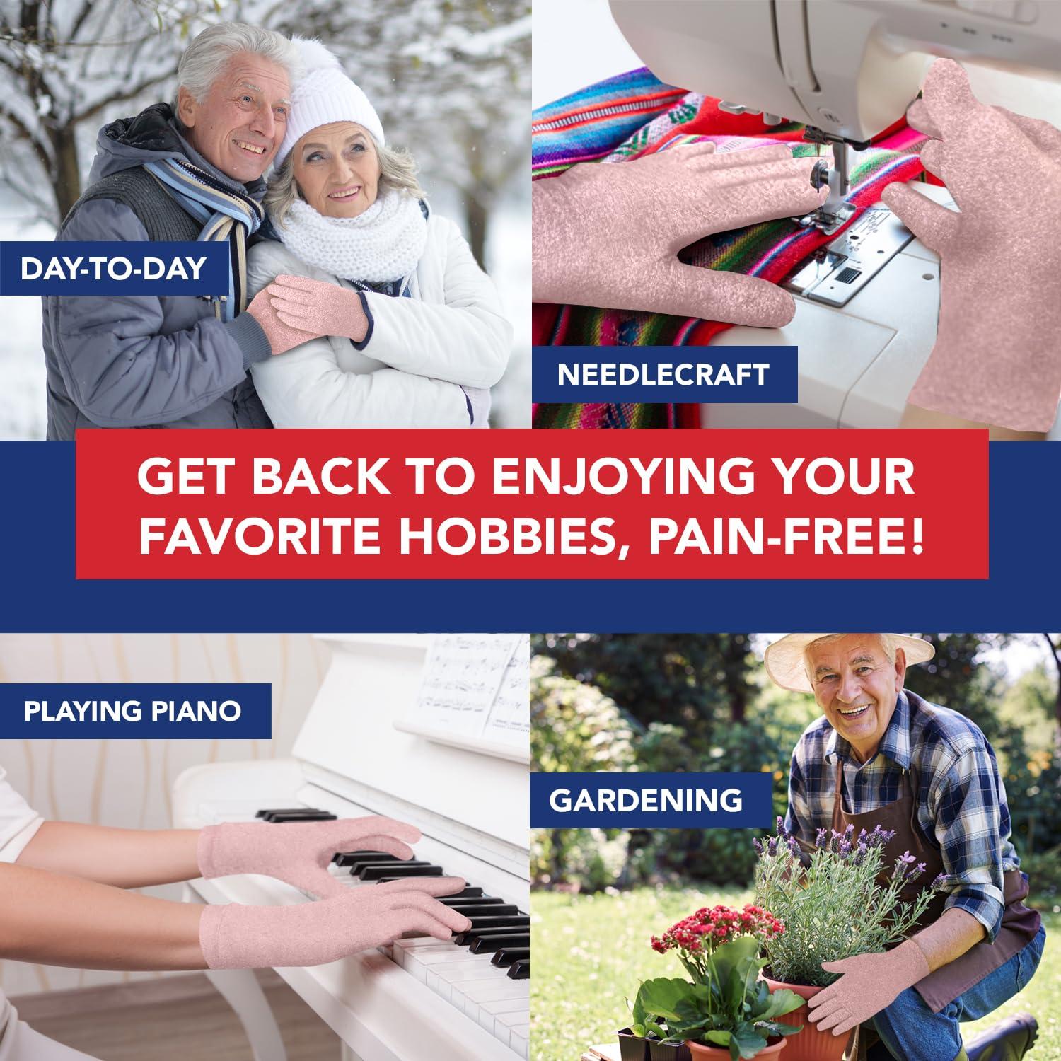 Guantes de Compresión Dr. Arthritis para Artritis - Rosa M