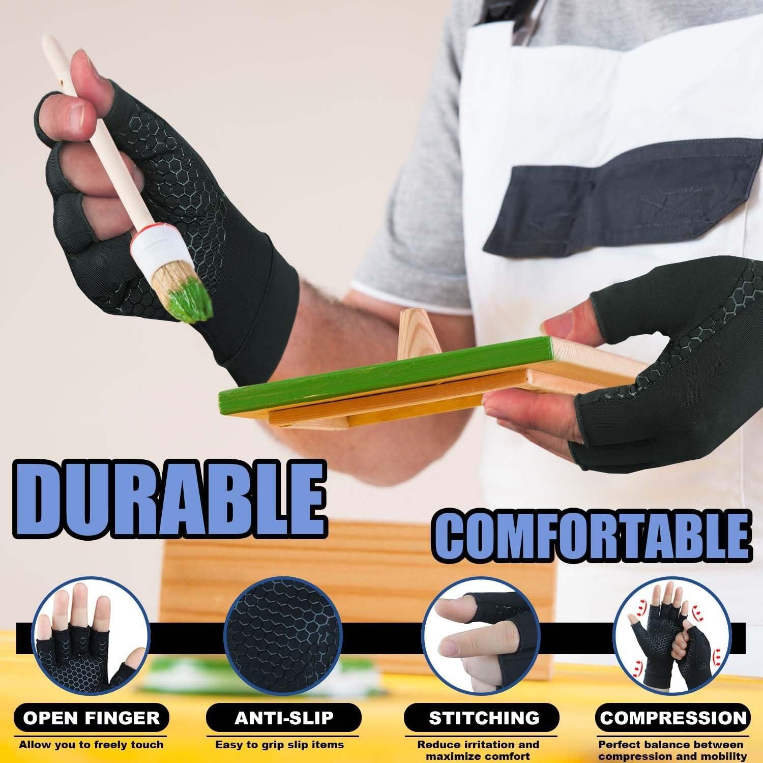 Guantes de Cobre para Artritis Gorbgle - Alivio Dolor Mano Pequeño