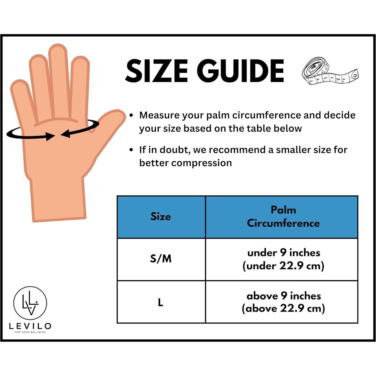 Guantes de Hielo LEVILO para Artritis y Tendinitis - 2 Pcs