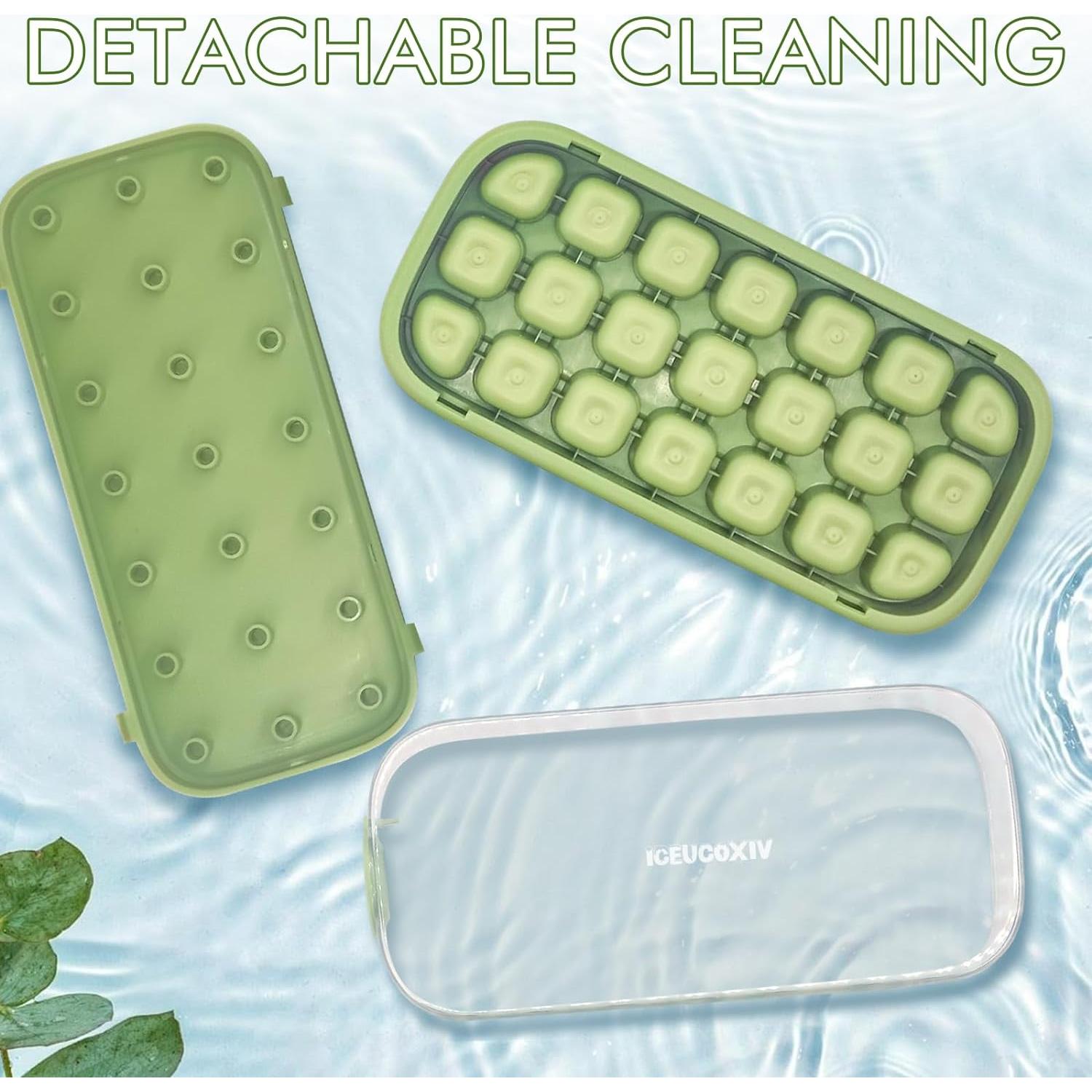 Bandeja de Hielo Silicone LettreQ 21 Cubos Fácil Liberación