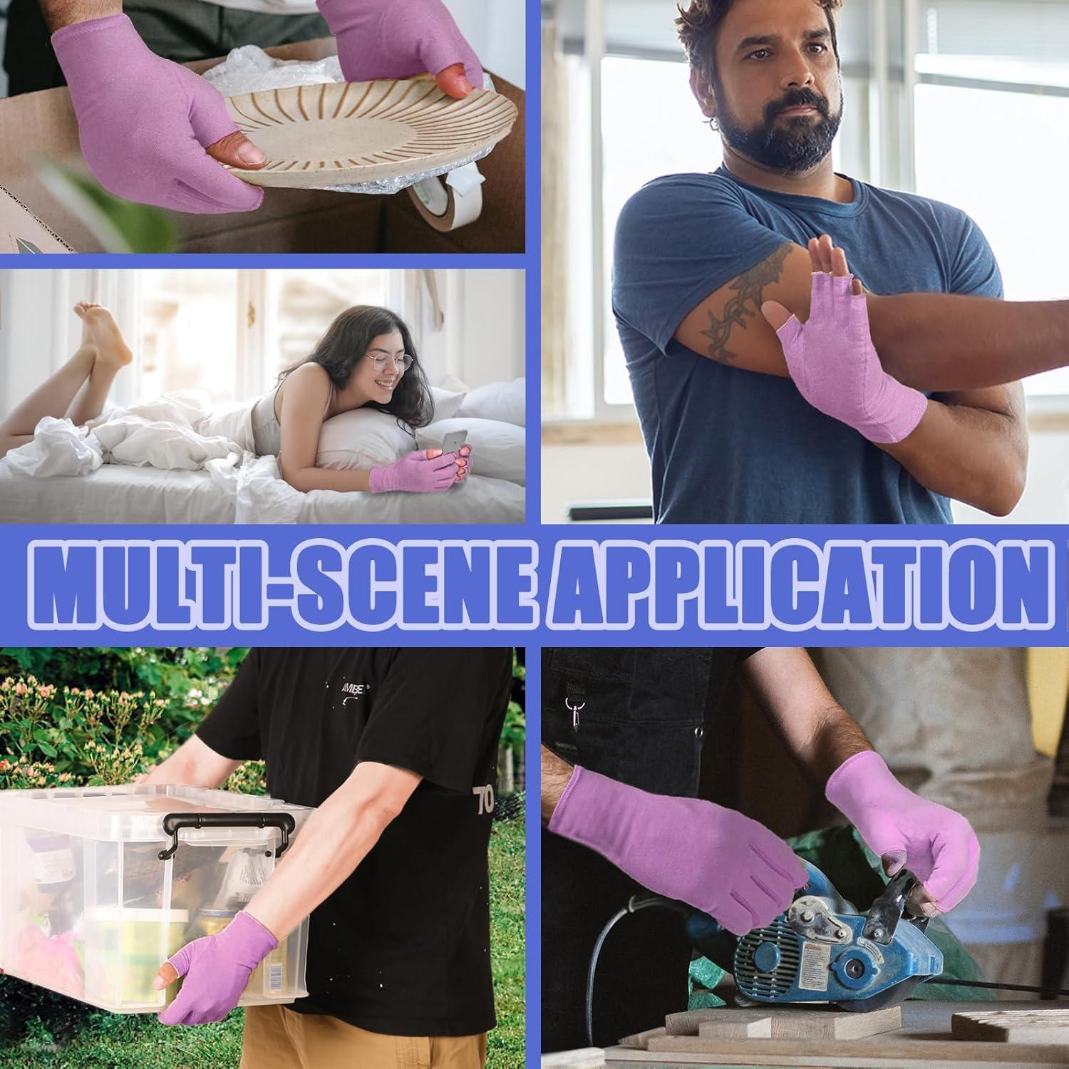 Guantes de Compresión DRNAIETY para Artritis Sin Dedos S/M