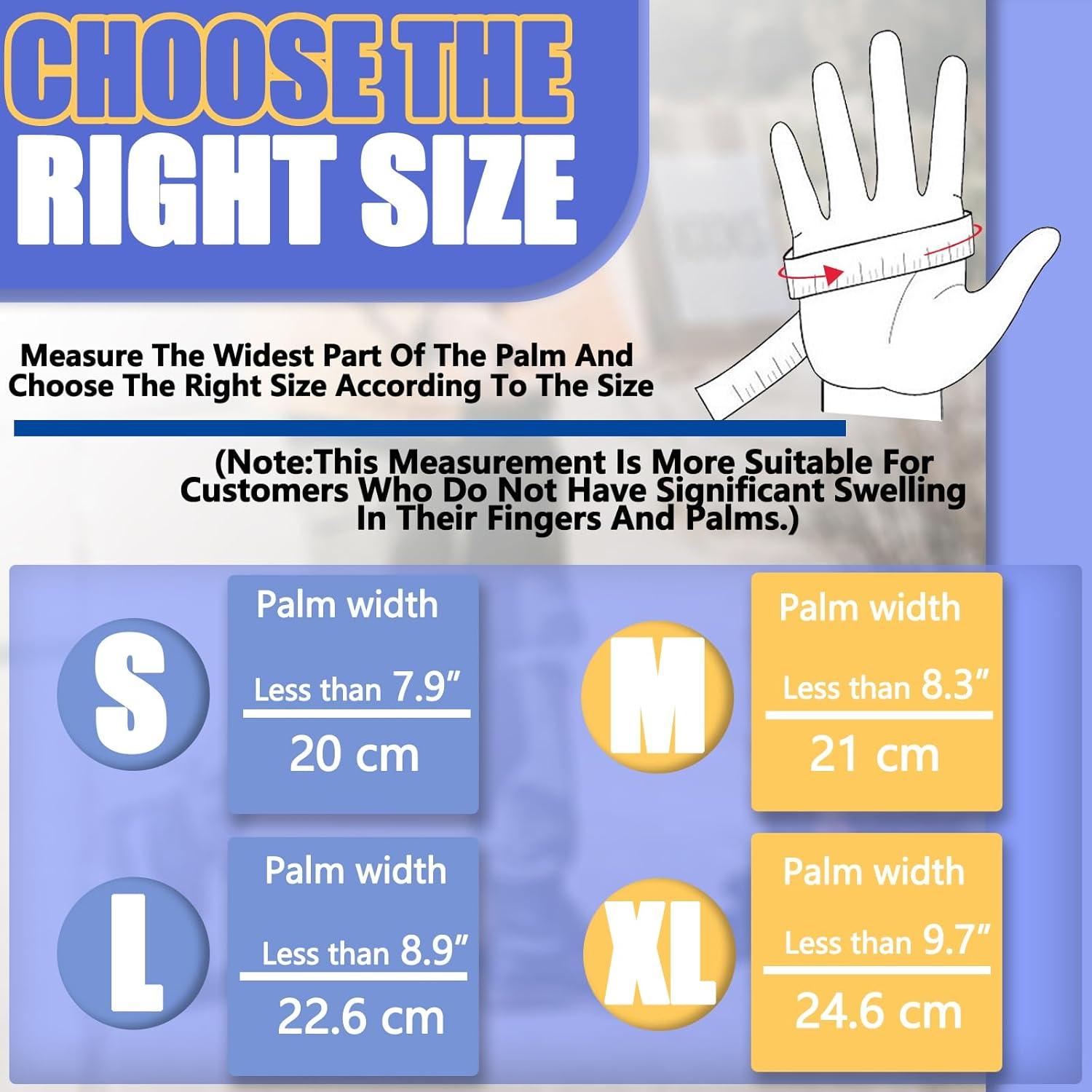 Guantes de Compresión DRNAIETY XL para Artritis Sin Dedos