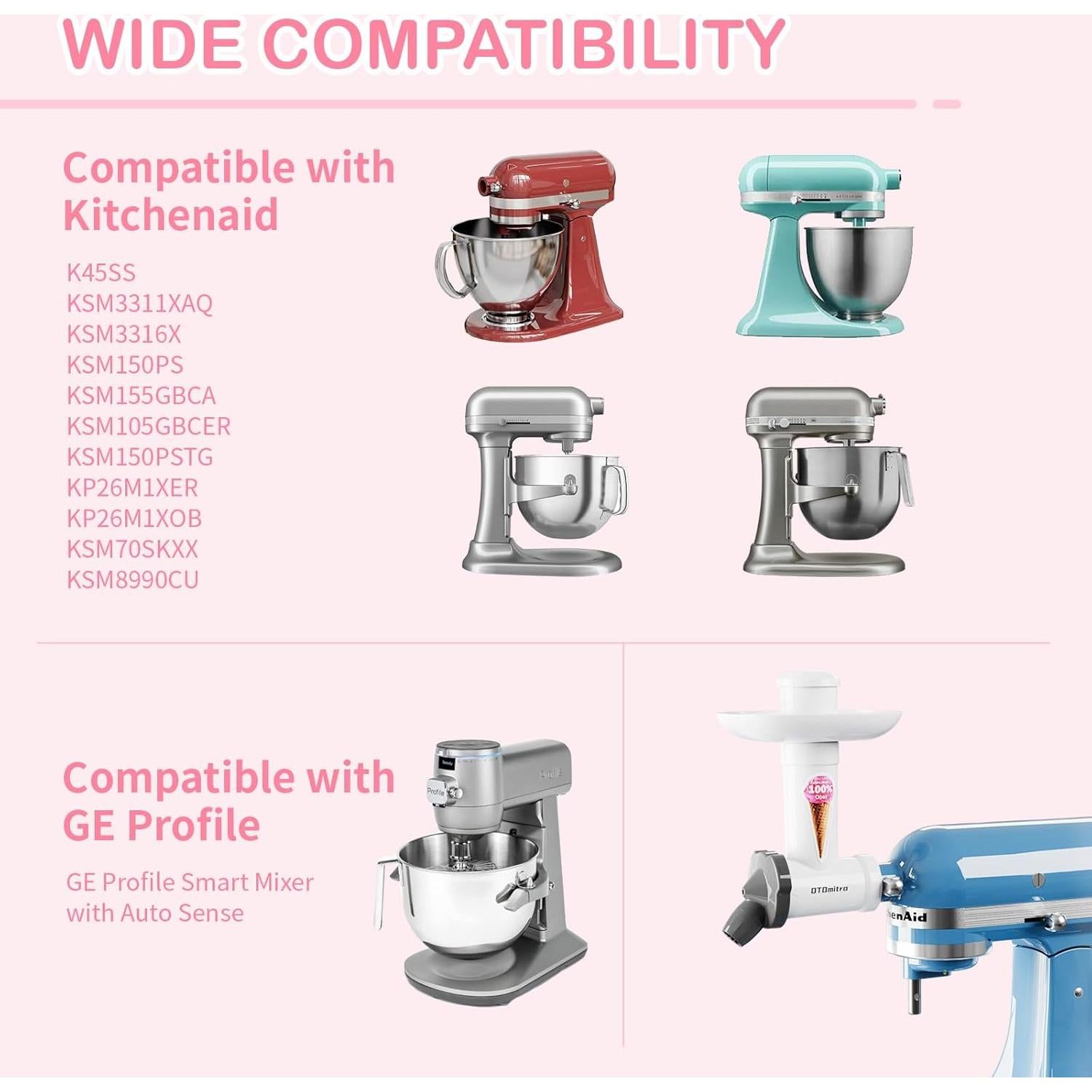 Accesorio Kitchen Aid para Hacer Helados Naturales 602HHH