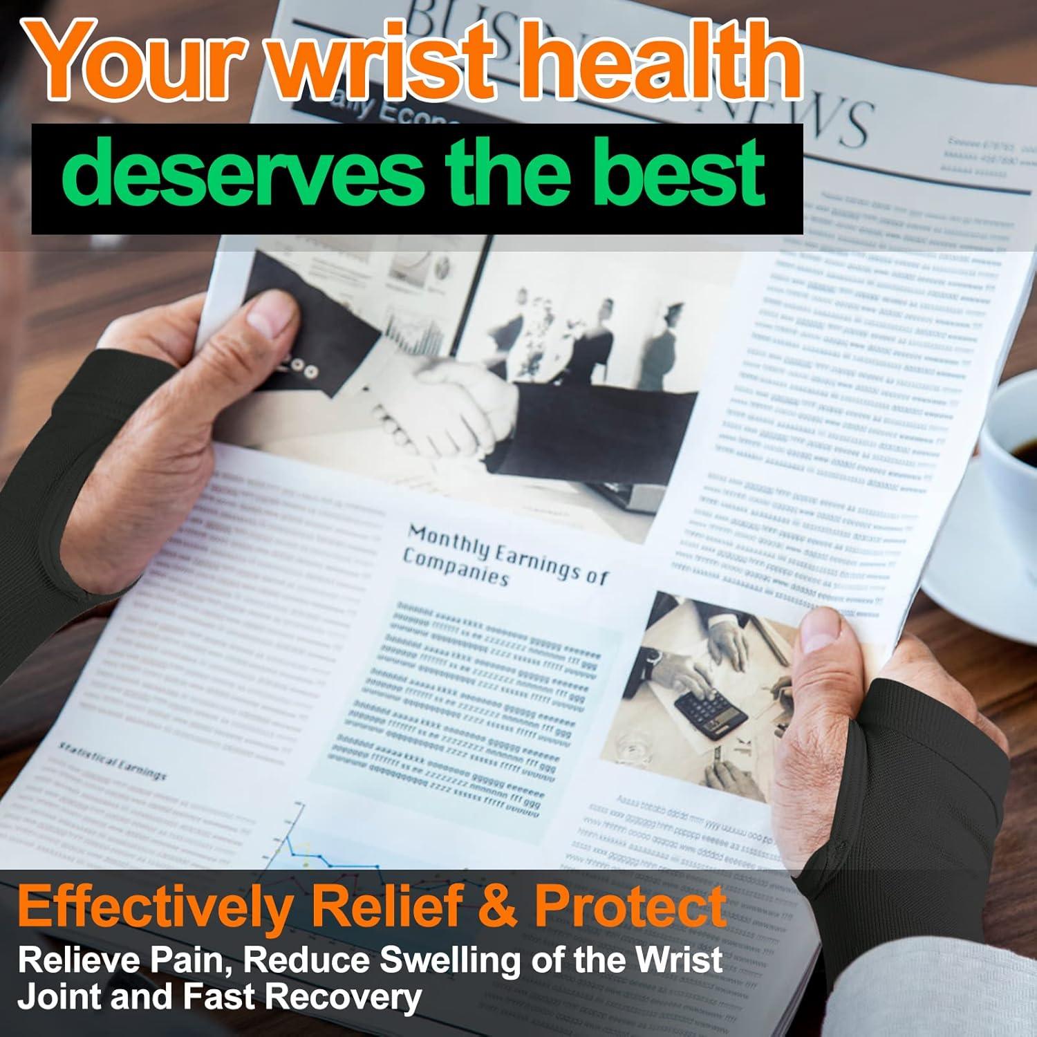 Mangas de Soporte para Muñeca MGANG, Compresión 20-30 mmHg