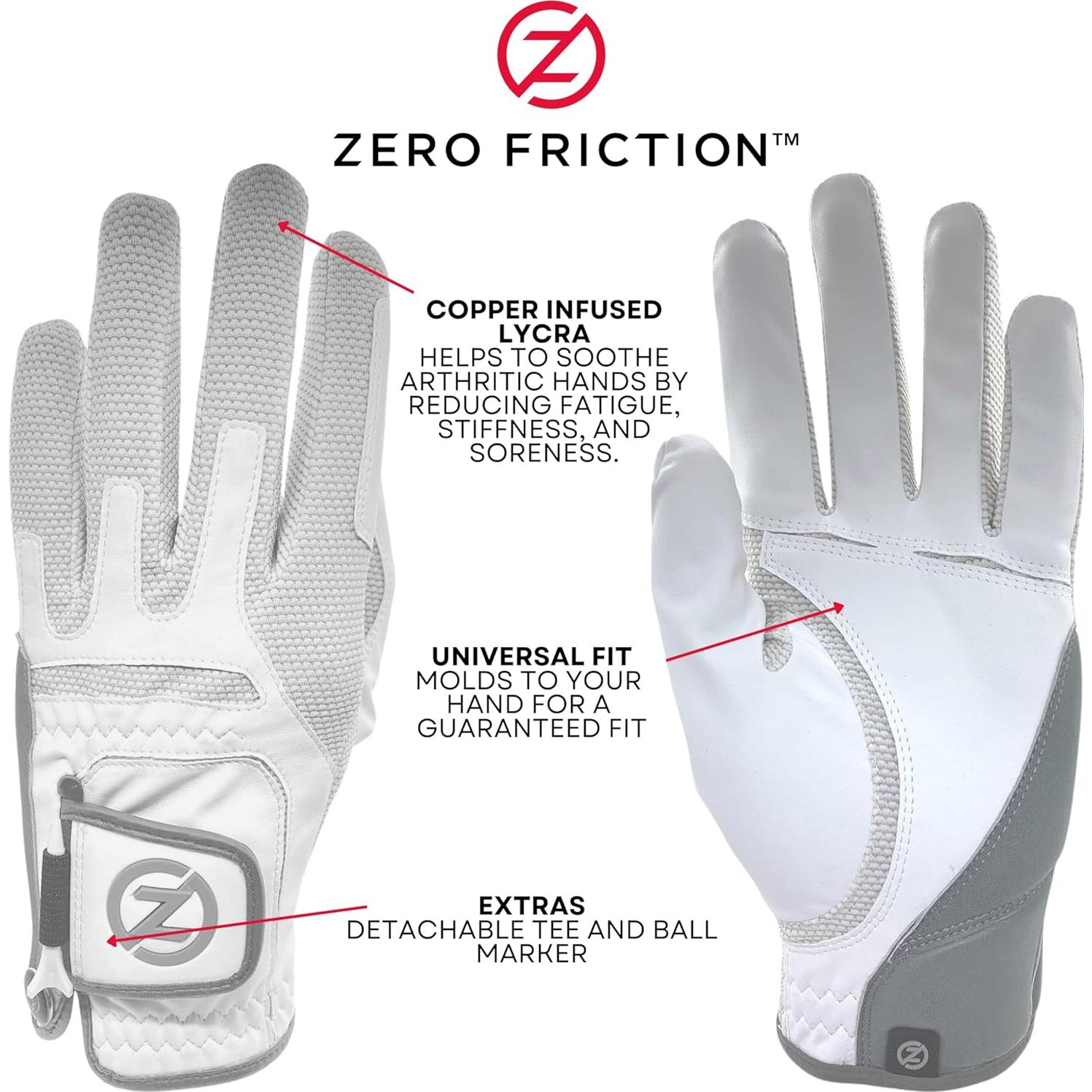 Guante de Golf Zero Friction TheraTec Hombre Talla Única