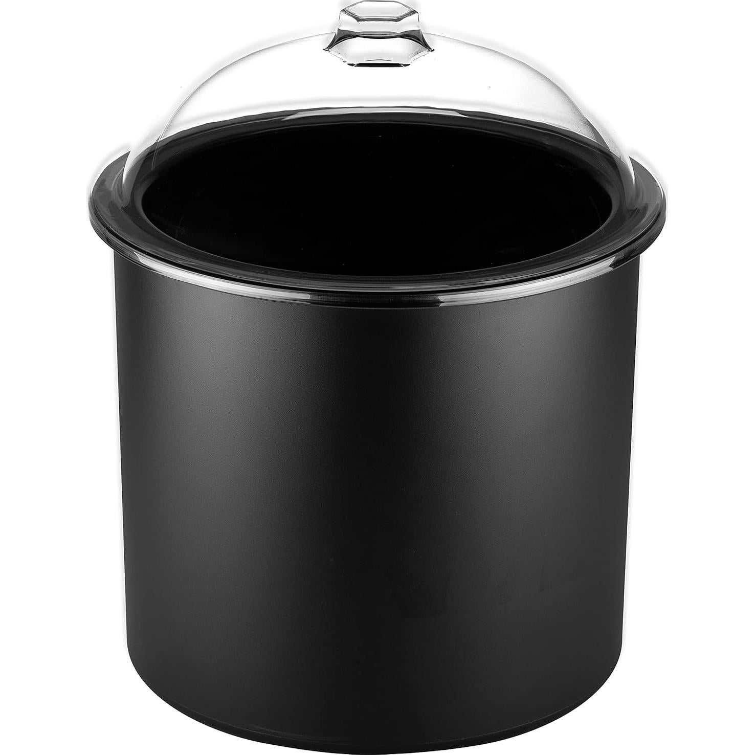 Crock Aislado para Helado Carlisle 3 Galones Negro