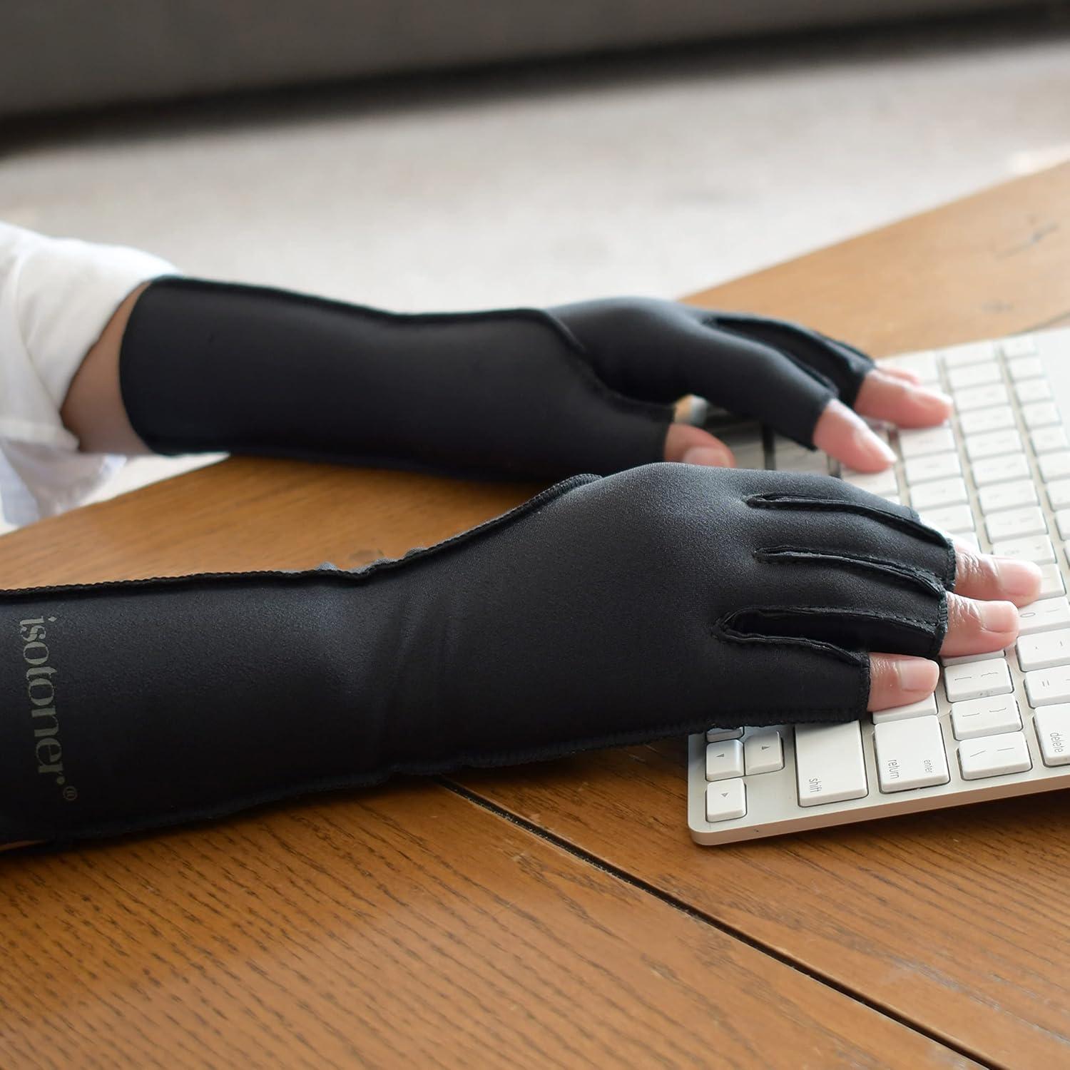 Guantes de Compresión Isotoner para Artritis - Negros