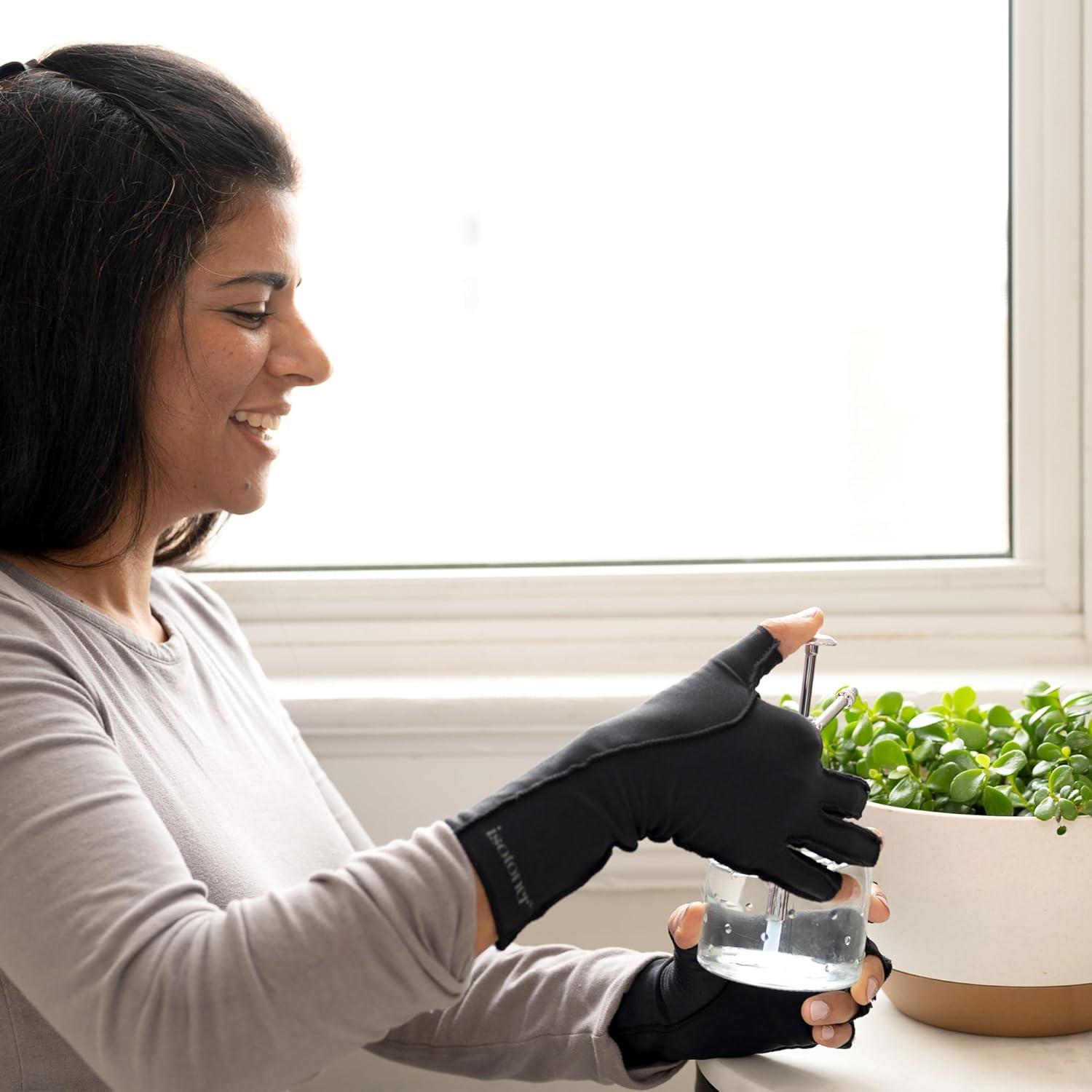 Guantes de Compresión Isotoner para Artritis - Negro