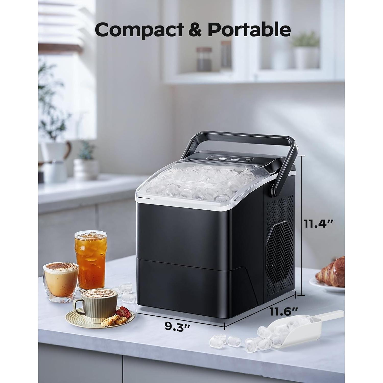 Fabricador de Hielo HOMEZAY 9 Cubos en 6 Minutos 11,79 kg