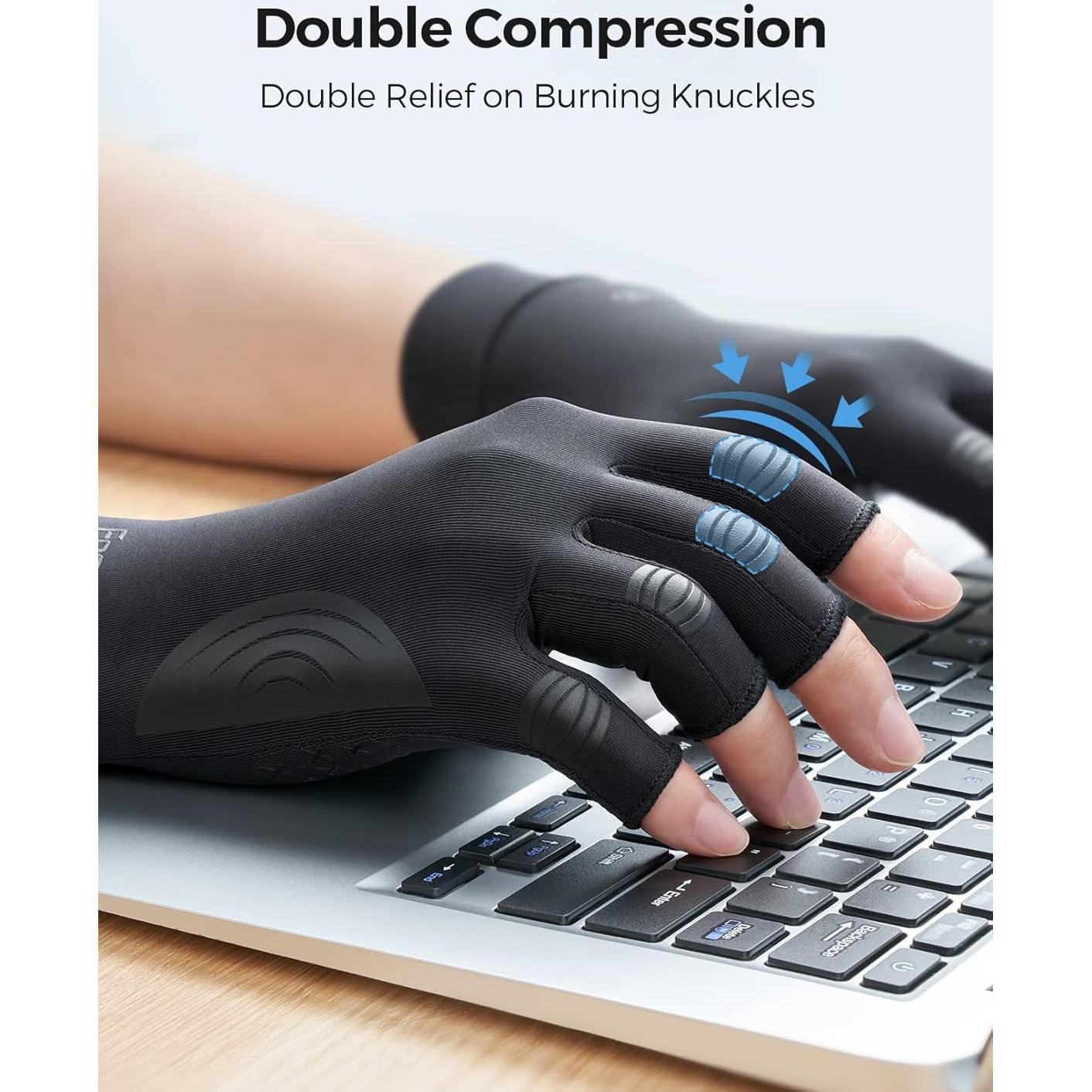 Guantes de Cobre FREETOO para Artritis Alivio Dolor Túnel Carpiano