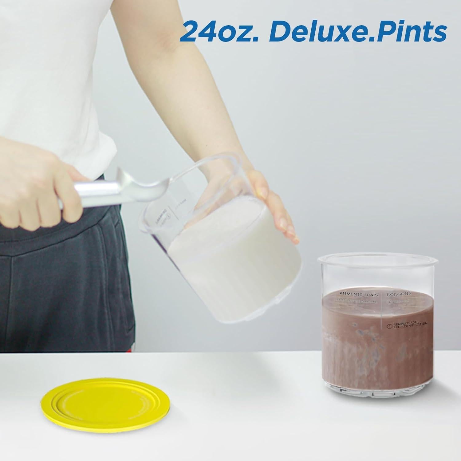 Recipientes Ninja Creami Deluxe 24oz Paquete de 4 Colores