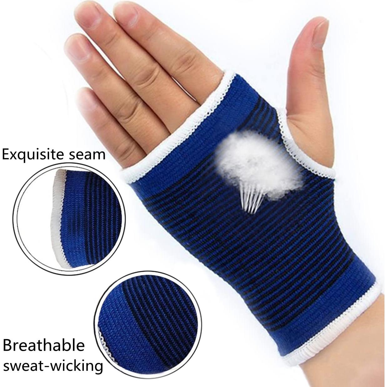 Manga de Soporte para Muñeca JUSDIQIR Azul M Compresión