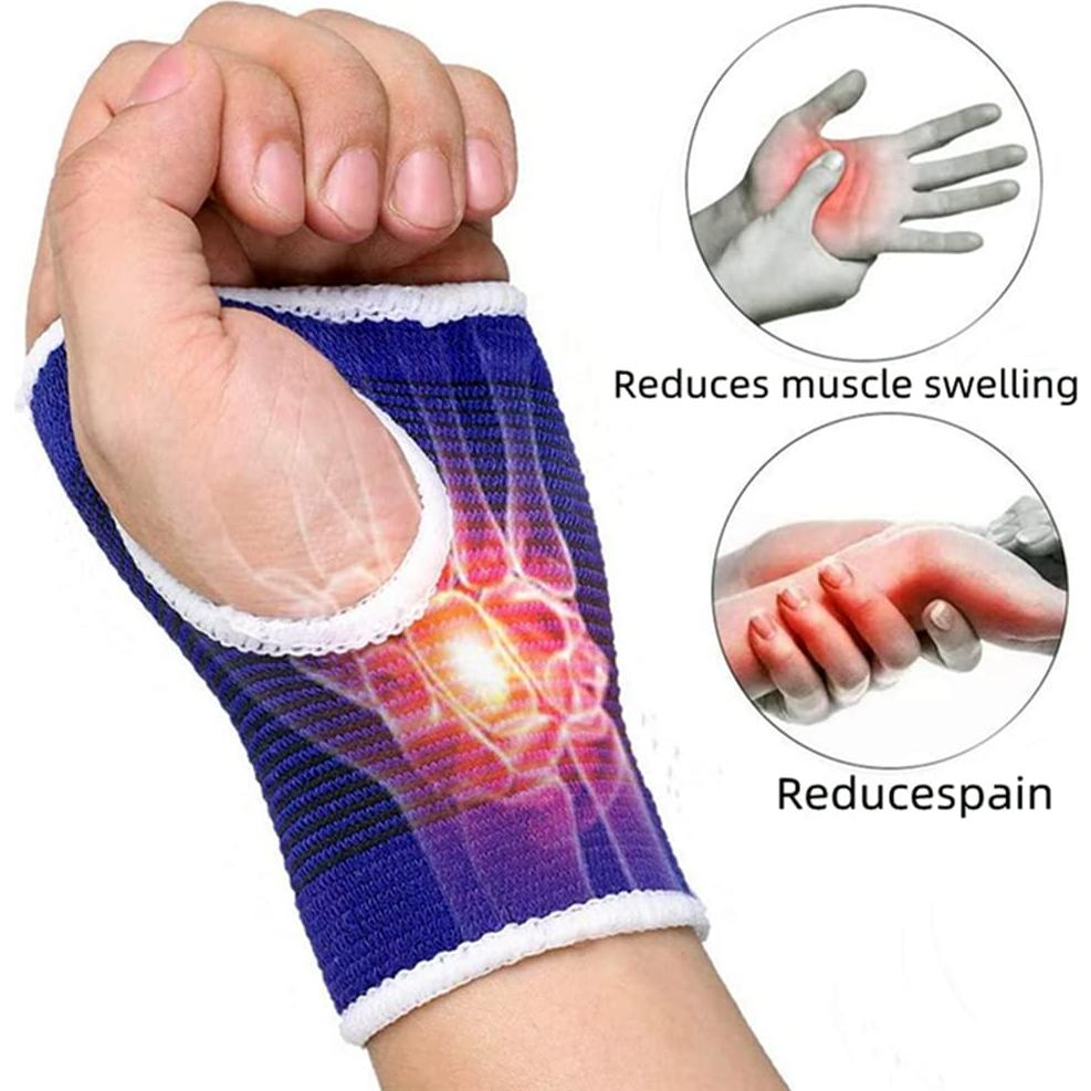 Manga de Soporte para Muñeca JUSDIQIR Azul M Compresión