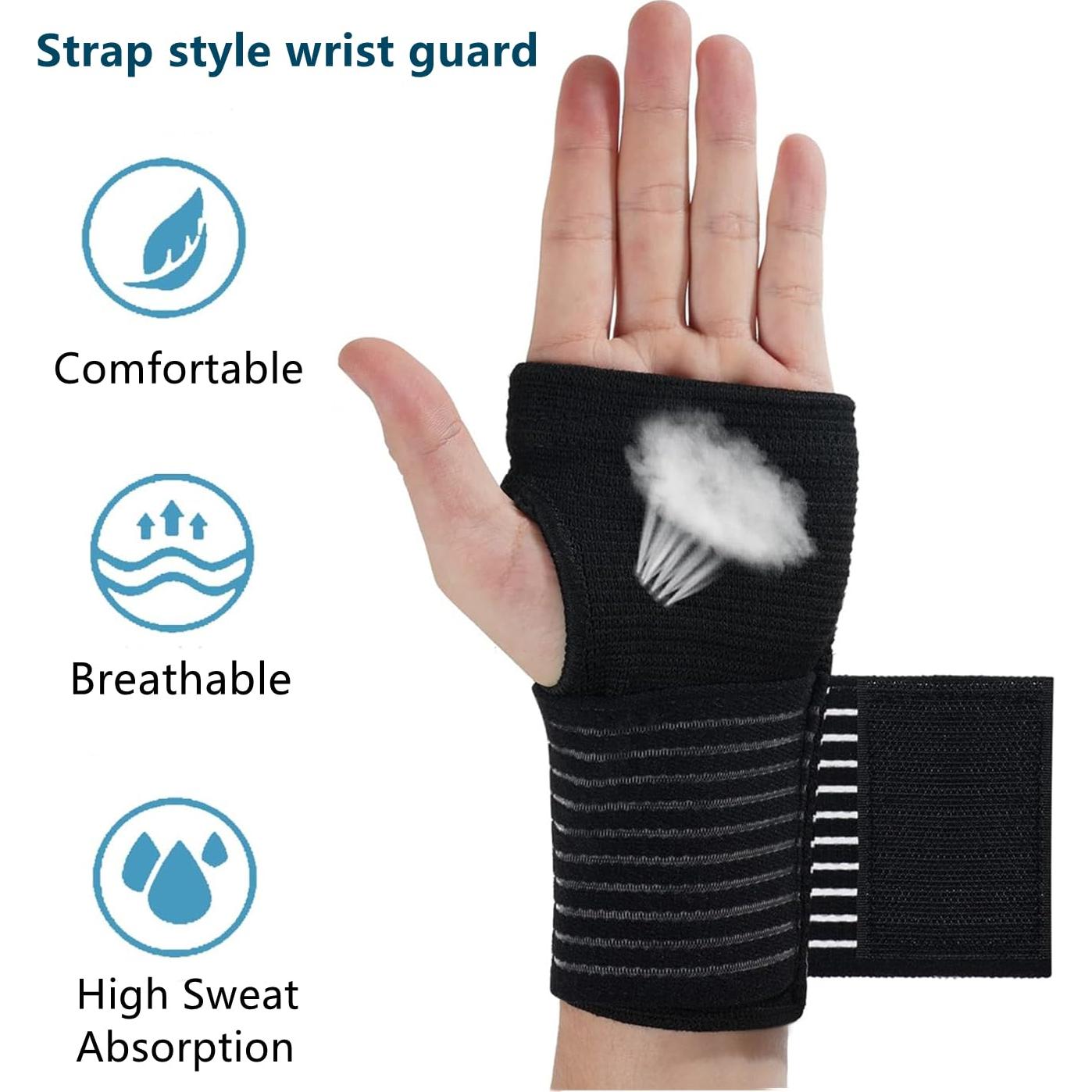 Mangas de Soporte para Muñeca JUSDIQIR Compresión Alivio Dolor