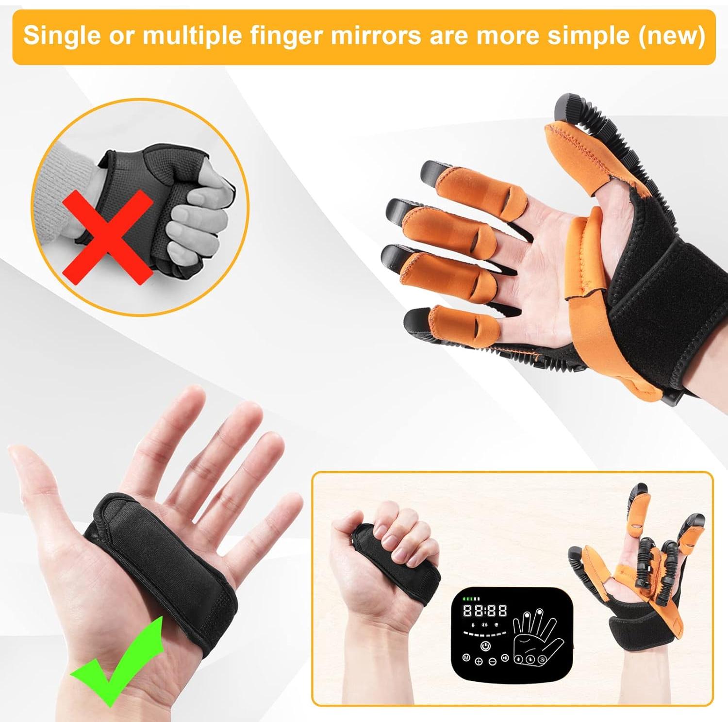 Guantes Robot CommSin XL Rehabilitación Mano Izquierda