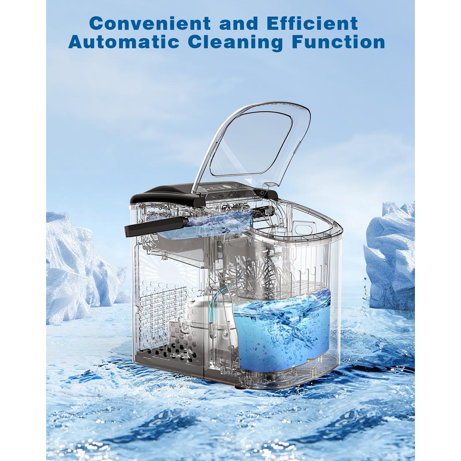 Máquina de Hielo Antarctic Star Z5812SH-SZ3 9 Cubos en 6 Min