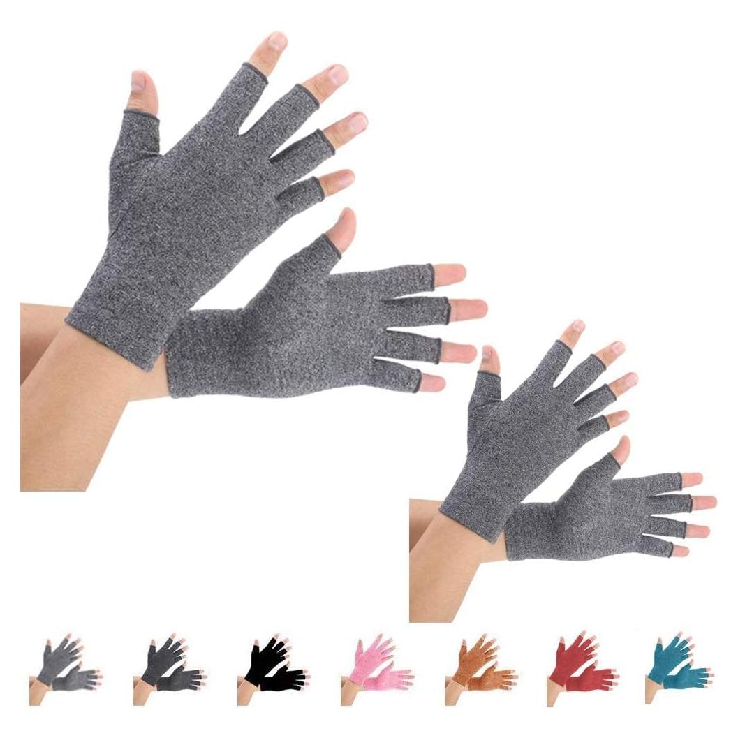 Guantes de compresión Brace Master 2 pares para artritis M