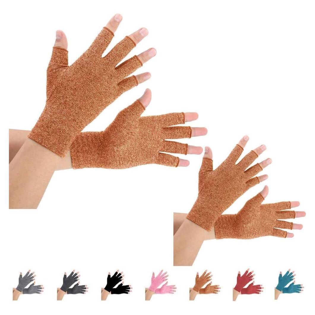 Guantes de compresión Brace Master para artritis 2 pares M