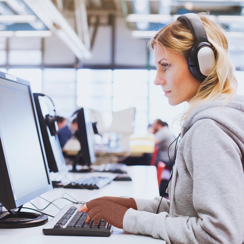 Guantes de compresión Brace Master para artritis 2 pares M