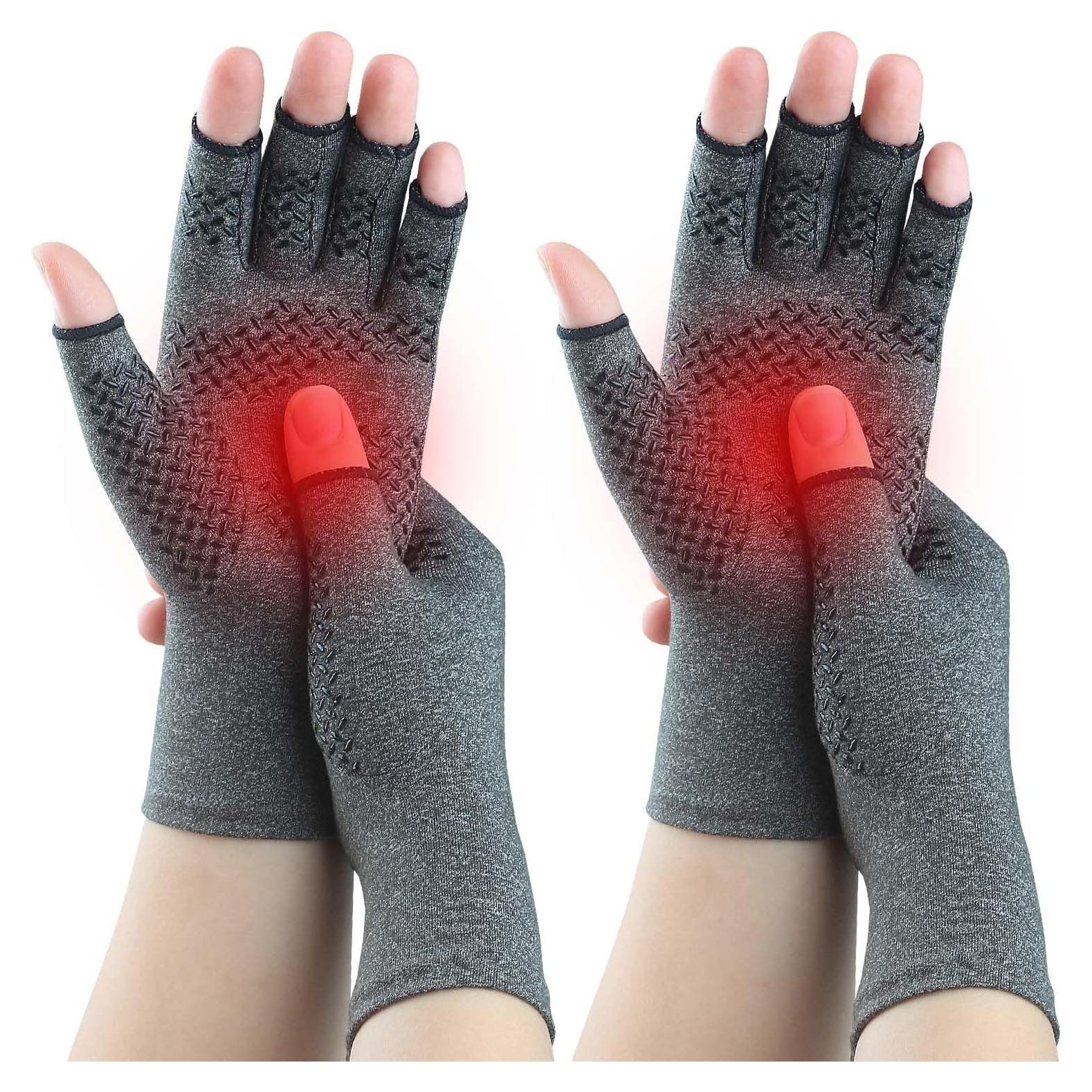 Guantes de Compresión Kecartu para Artritis - 2 Pares Mediano