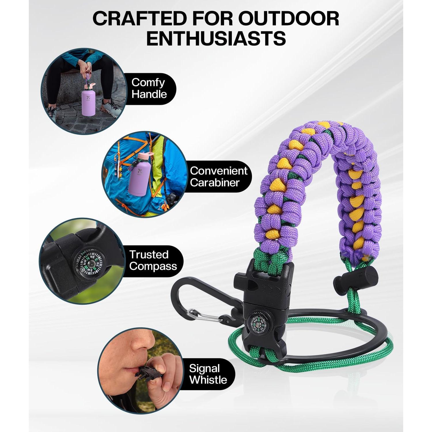 Botella de Agua Aislada KOLETIKO 1.89 L con Pajilla y Mango