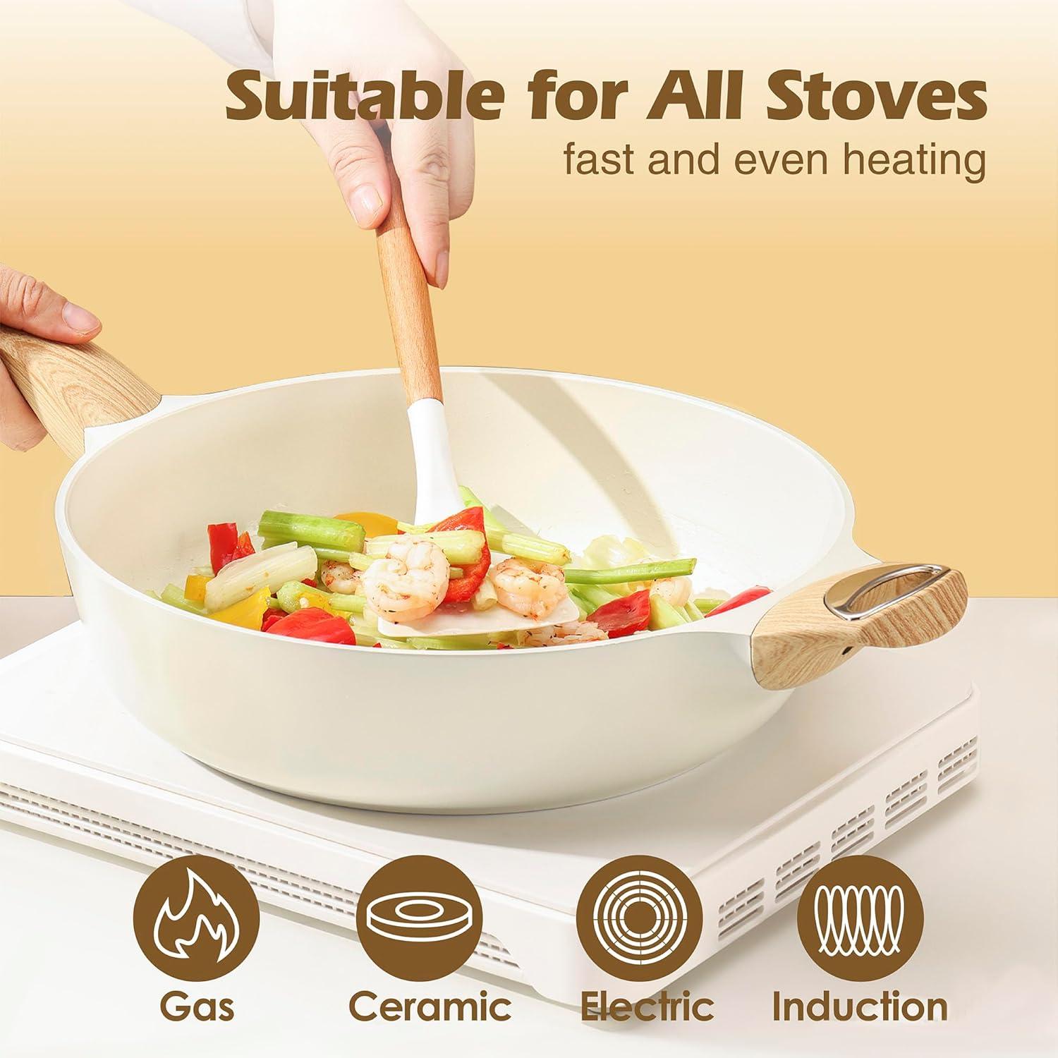 Juego de Utensilios de Cocina SENSARTE 20 Piezas Cerámica