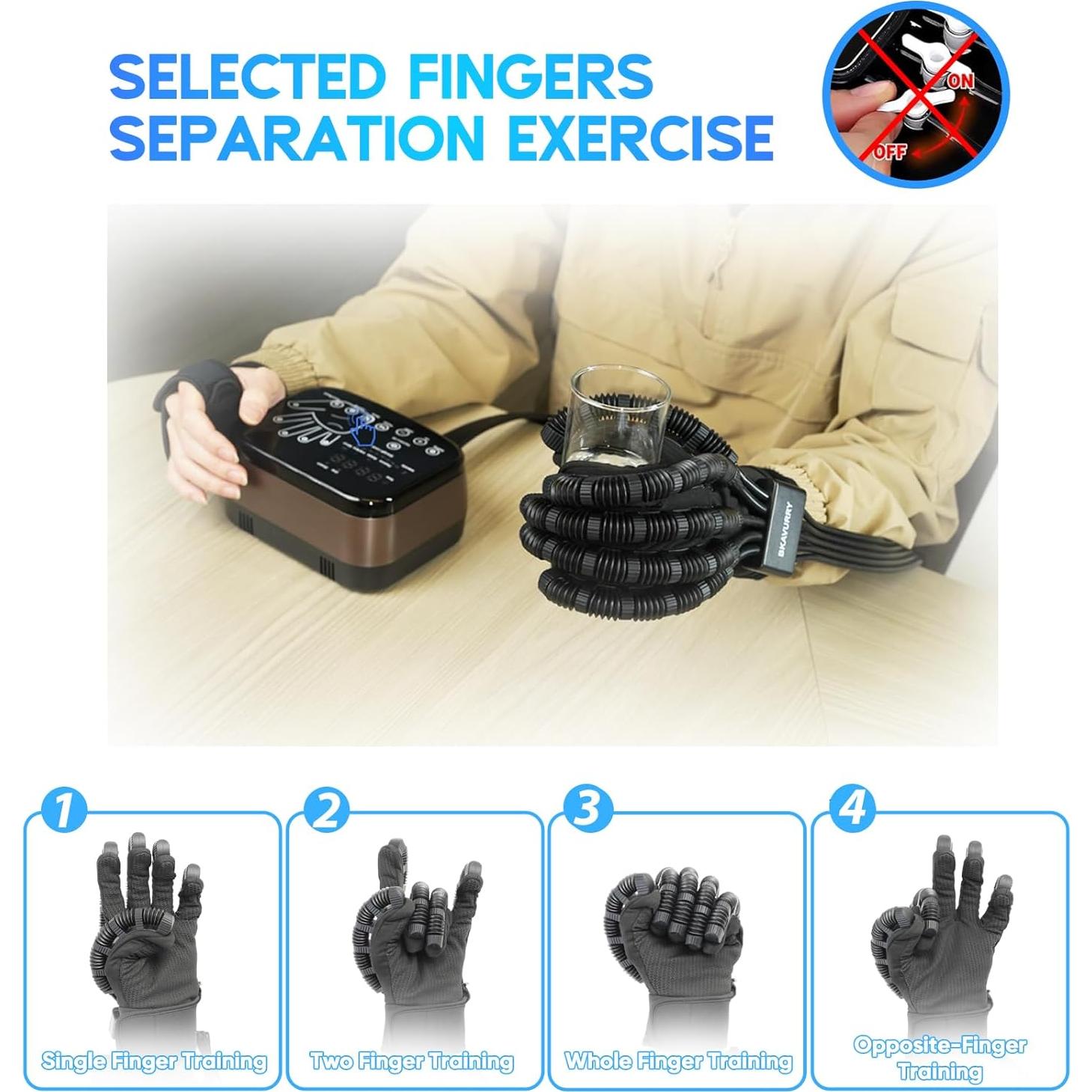 Guantes Térmicos Robóticos KWYBOW Rehabilitación Mano Izquierda