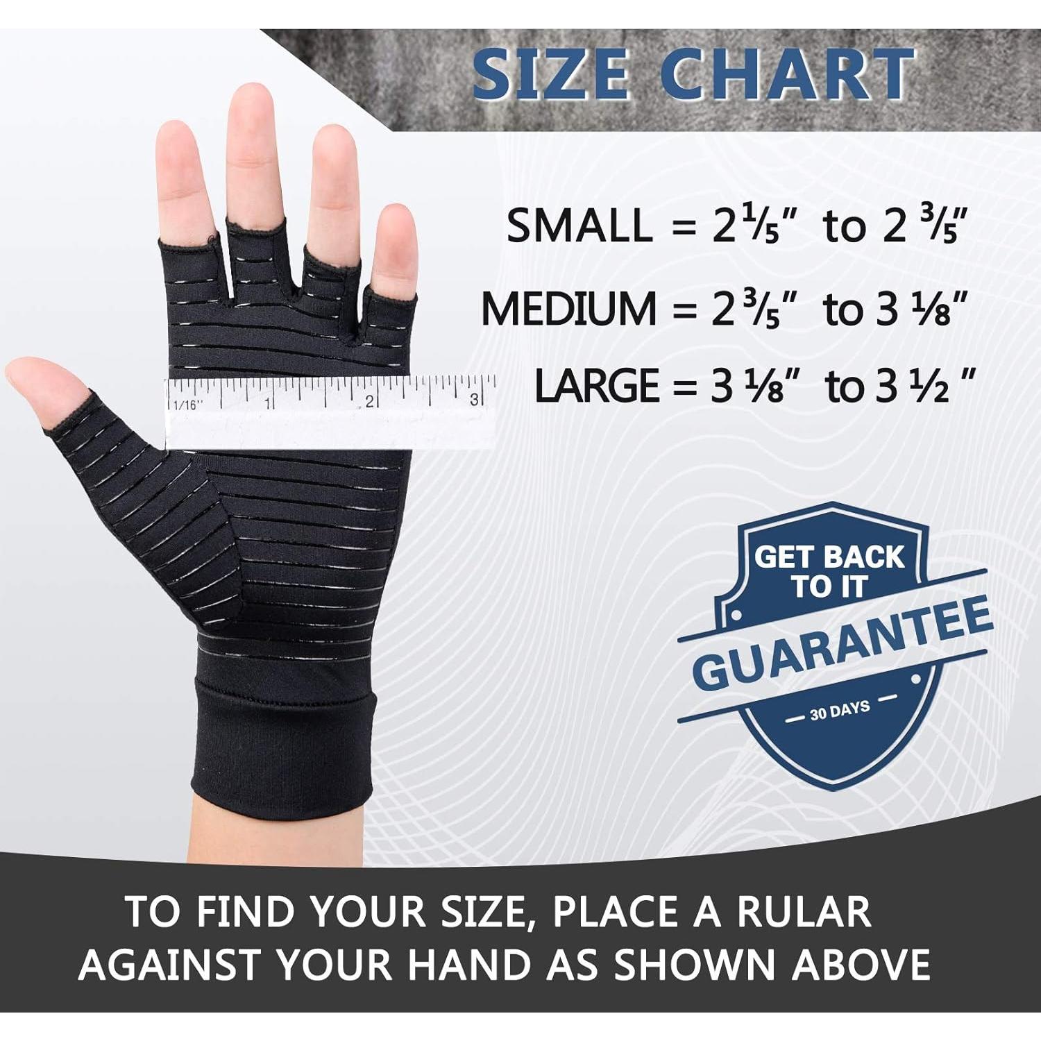 Guantes de Artritis HENOTIC Compresión Cobre Transpirables