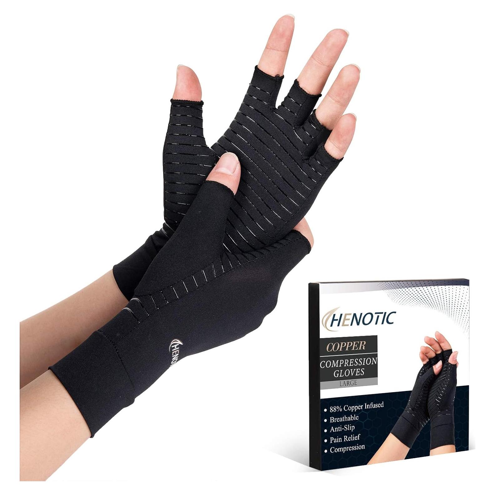 Guantes de Cobre HENOTIC para Artritis Transpirables